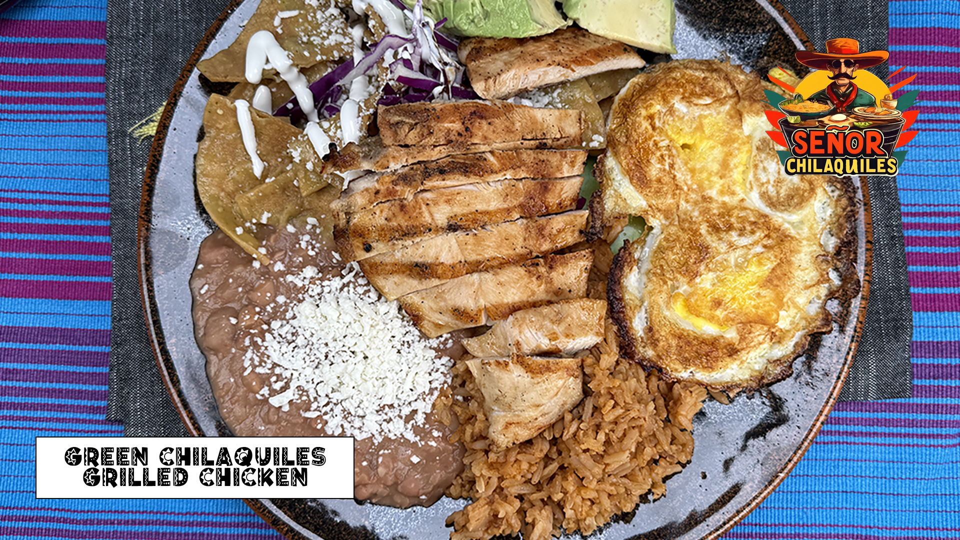 Green Chilaquiles with Grilled Chicken